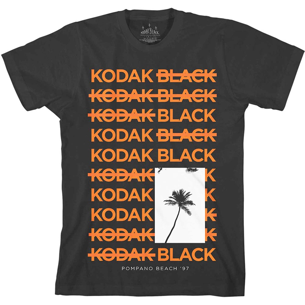 Kodak Black - Palm Heren Tshirt - Zwart